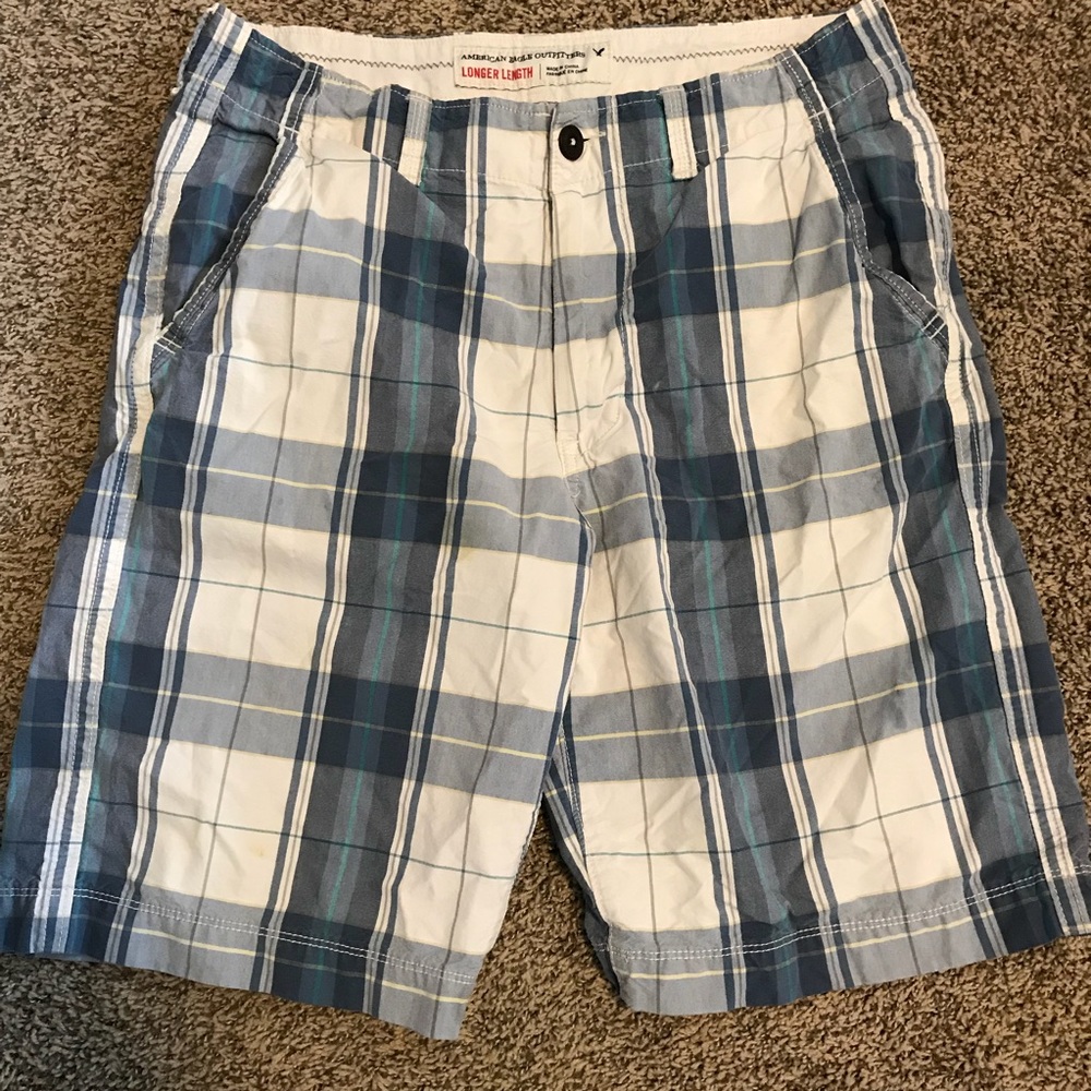 American Eagle Plaid Shorts